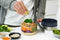 Black+Blum Glazen Lunchbox - Kom - 750ml - Grijs