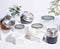 Black+Blum Glazen Lunchbox - Pot - 450ml - Grijs
