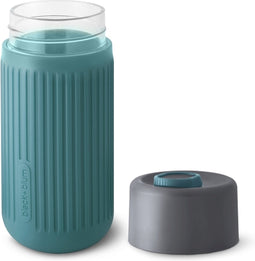 Black+Blum Glazen Reisbeker - 340ml - Blauw