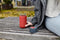 Black+Blum Glazen Reisbeker - 340ml - Rood