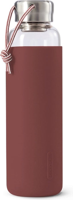 Black+Blum Glazen Waterfles - 600ml - Donker Bruin