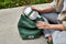 Black + Blum Lunchtas van gerecycled PET - Olive