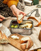 BLACK + BLUM ON THE GO STAINLESS STEEL SANDWICH BOX - WOOD LID 1.25L OLIVE
