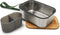 BLACK + BLUM ON THE GO STAINLESS STEEL SANDWICH BOX - WOOD LID 1.25L OLIVE