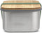 BLACK + BLUM ON THE GO STAINLESS STEEL SANDWICH BOX - WOOD LID 1.25L OLIVE