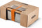 Black + Blum On the Go stainless steel sandwich box - wood lid 1.25L orange