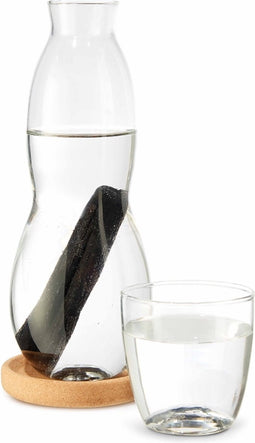 Black+Blum Personal Waterkaraf met Filter en Glas - 800ml