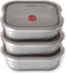 Black+Blum RVS Lunchbox - Geschikt voor Magnetron - Vierkant - 1.1 Ltr