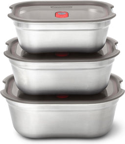 Black+Blum RVS Vershoudbakjes Set - Mix (S/M/L)