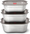 Black+Blum RVS Vershoudbakjes Set - Mix (S/M/L)
