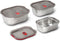 Black+Blum RVS Vershoudbakjes Set - Mix (S/M/L)