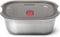 Black+Blum Steel Food Box Medium grijs rood