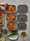 Black+Blum Steel Food Box Medium grijs rood