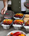 Black+Blum Steel Food Box Medium grijs rood