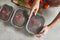 Black+Blum Steel Food Box Medium grijs rood