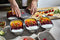 Black+Blum Steel Food Box Medium grijs rood