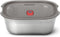 Black+Blum Steel Food Box Small grijs rood