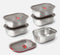 Black+Blum Steel Food Box Small grijs rood