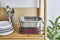 Black+Blum Steel Food Box Small grijs rood