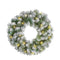 Black Box Kerstkrans Norton - 45x45x0 cm - Pvc - Besneeuwd,Groen