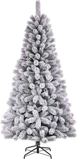 Black Box kunstkerstboom medford maat in cm: 155 x 81 besneeuwd groen