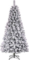 Black Box kunstkerstboom medford maat in cm: 155 x 81 besneeuwd groen