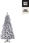Black Box kunstkerstboom medford maat in cm: 155 x 81 besneeuwd groen