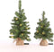 Black Box norton kunstkerstboom - 60 cm - met jute - groen - 20 led lampjes warmwit