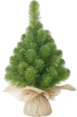 Black Box norton kunstkerstboom met jute groen maat in cm: 60 x 23