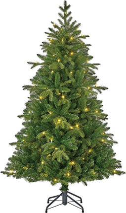 Black Box Trees Brampton Kunstkerstboom Slim met LED Verlichting - H120 x Ø86 cm - Groen