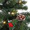 Black Box Trees Creston Set van 2 Kerstbomen en 1 Krans met LED Verlichting - Groen