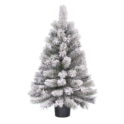 Black Box Trees Dinsmore Artificial Christmas Tree in Pot - H90 x Ø50 cm - Frosted Green