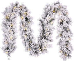 Black Box Trees Dinsmore Guirlande met LED Verlichting - L270 cm - Frosted Green
