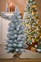 Black Box Trees Gerlos Smalle Kunstkerstboom in Jute - H90 x Ø41 cm - Groen Frosted