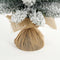 Black Box Trees Gerlos Smalle Kunstkerstboom in Jute - H90 x Ø41 cm - Groen Frosted