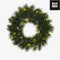 Black Box Trees Glendon Kerstkrans met LED Verlichting - Ø45 cm - Groen