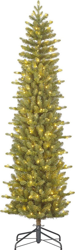 Black Box Trees Harma Smalle Kunstkerstboom met LED Verlichting - H185 x Ø63 cm - Groen