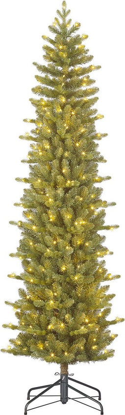 Black Box Trees Harma Smalle Kunstkerstboom met LED Verlichting - H215 x Ø66 cm - Groen