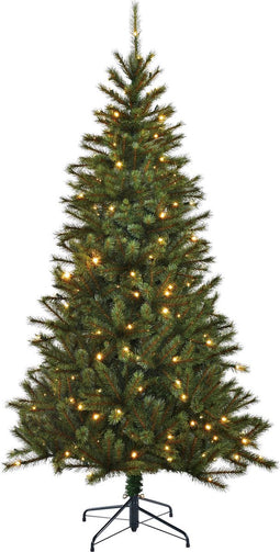 Black Box Trees Kingston Kunstkerstboom met LED Verlichting - H215 x Ø117 cm - Groen