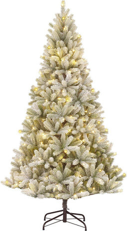 Black Box Trees Nagoya Kunstkerstboom met Warm Witte LED Verlichting - H180 x Ø108 cm - Groen Frosted