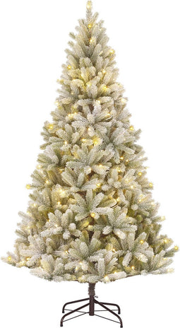 Black Box Trees Nagoya Kunstkerstboom met Warm Witte LED Verlichting - H210 x Ø115 cm - Groen Frosted
