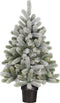 Black Box Trees Nigata Kunstkerstboom in Pot - H90 x Ø55 cm - Groen Frosted