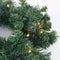 Black Box Trees Norton Set van 2 Kunstkerstbomen en 1 Kerstkrans met LED Verlichting - Groen Frosted