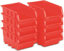 BLACK+DECEKER Opbergbakjes - 8 Stuks - 16 x 10 CM - Opstapelbaar - Oranje