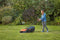 BLACK+DECKER 34cm maaier Bike Handle 1400W 40L + 250W Strimmer promo