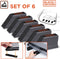 BLACK+DECKER Bagagesteun Set van 6 Stuks - Kofferbak Organizer - voor Koffers, Verhuisdozen, Boodschappen en Meer - Lading Stoppers - Bagageklemmen - Kunststof - Zwart