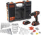 BLACK+DECKER BDCHD18BOA-QW Schroef- en klopboormachine - 18V - incl. 2 accu's en lader