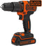 BLACK+DECKER BDCHD18KB-QW Accuboormachine - met klopfunctie - 18V - incl. lader, 2 accu's en koffer