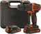 BLACK+DECKER BDCHD18KB-QW Accuboormachine - met klopfunctie - 18V - incl. lader, 2 accu's en koffer
