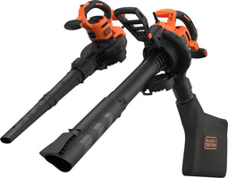 BLACK+DECKER BEBLV300SB-QS Bladblazer - 404 km/u - 3000W - Zuig- en blaasfunctie - Gesnoerd
